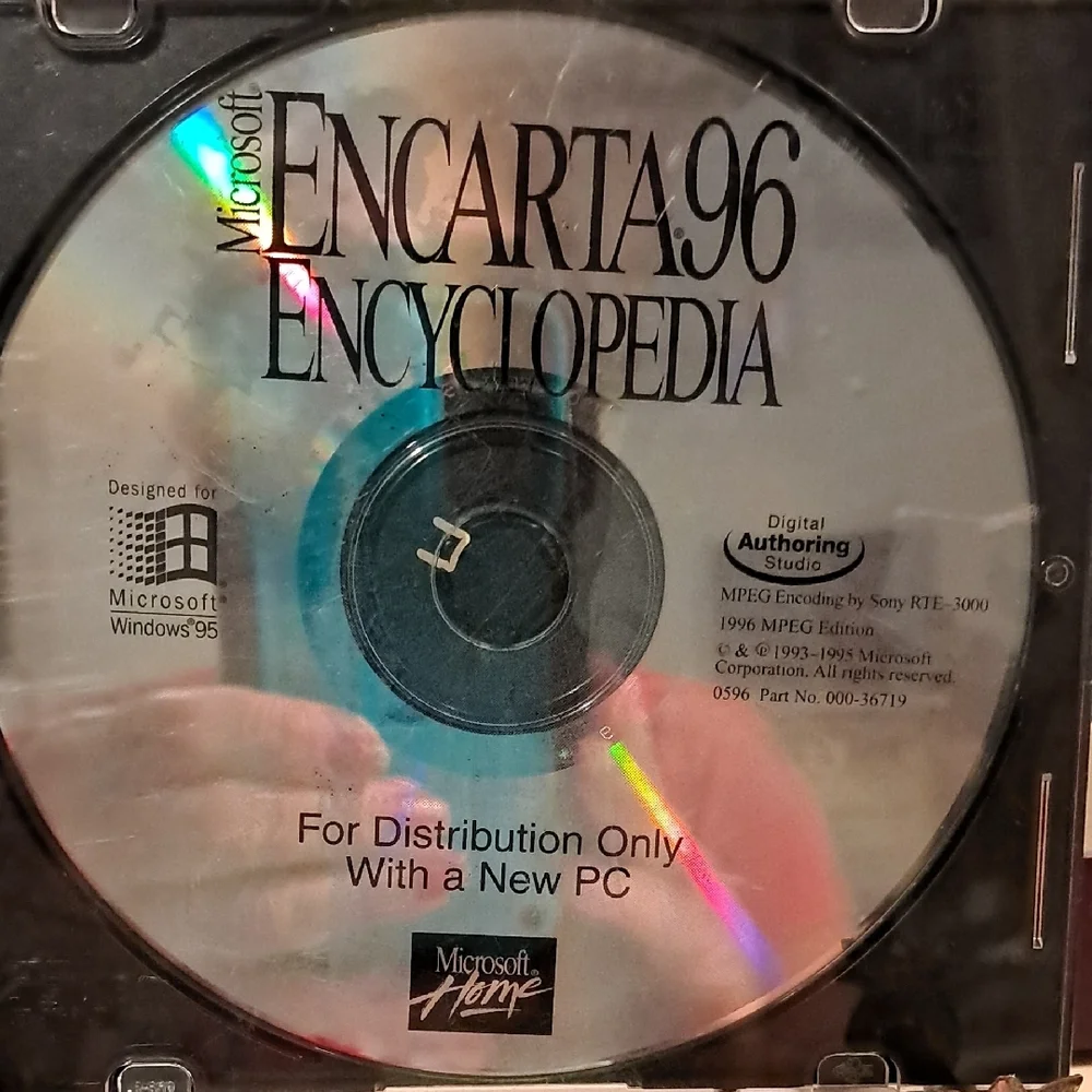 Microsoft Encarta CD Collection - Silver and Black